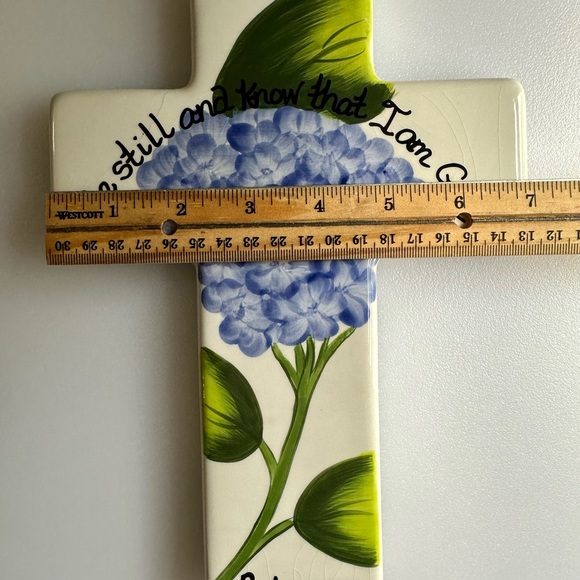 Ceramic Decorative Cross by Art of the Spirit Collection - Picture 4 of 5